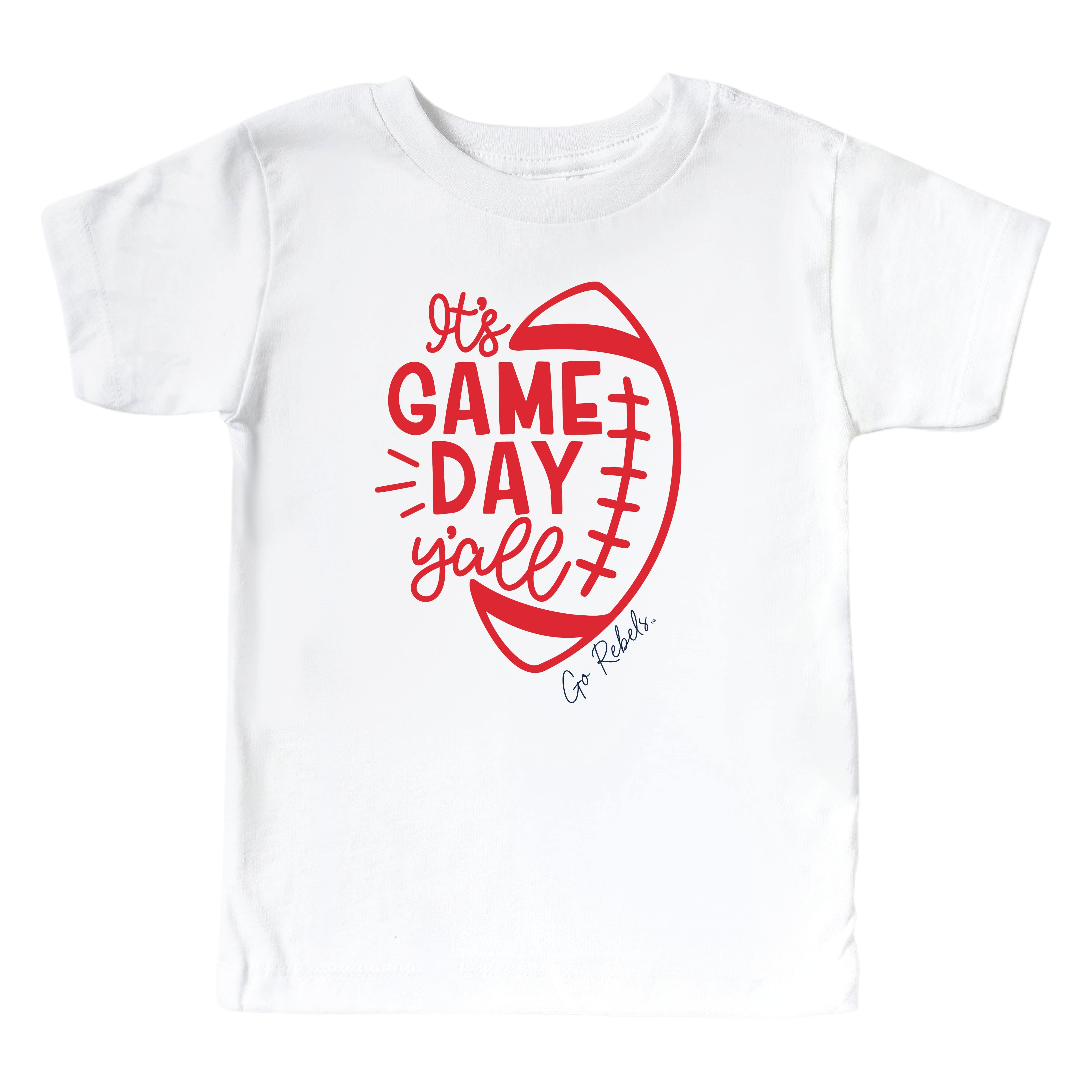  University of Mississippi | Footballs & Bows Kids Graphic Tee、mySite、layawaytickets