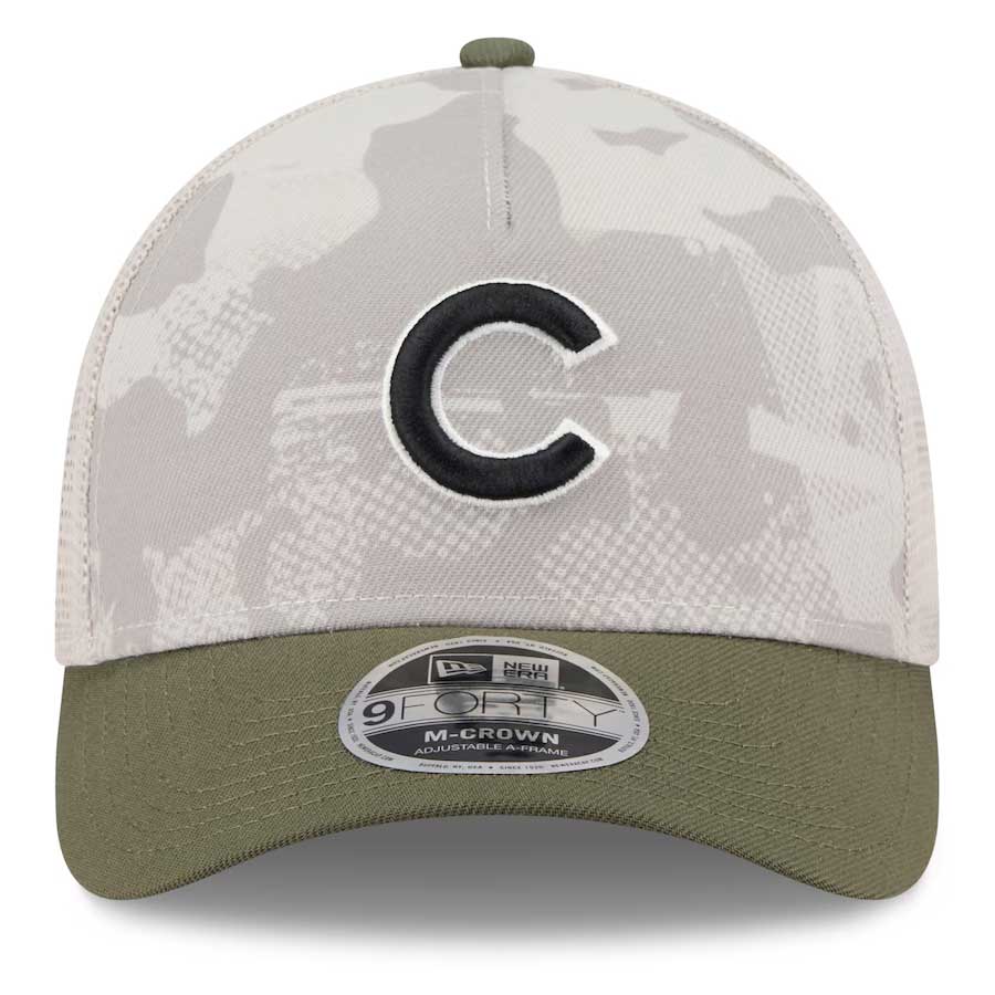 Chicago Cubs New Era 2025 Youth Armed Forces Day 9FORTY Adjustable Cap、mySite、vikingsvslions