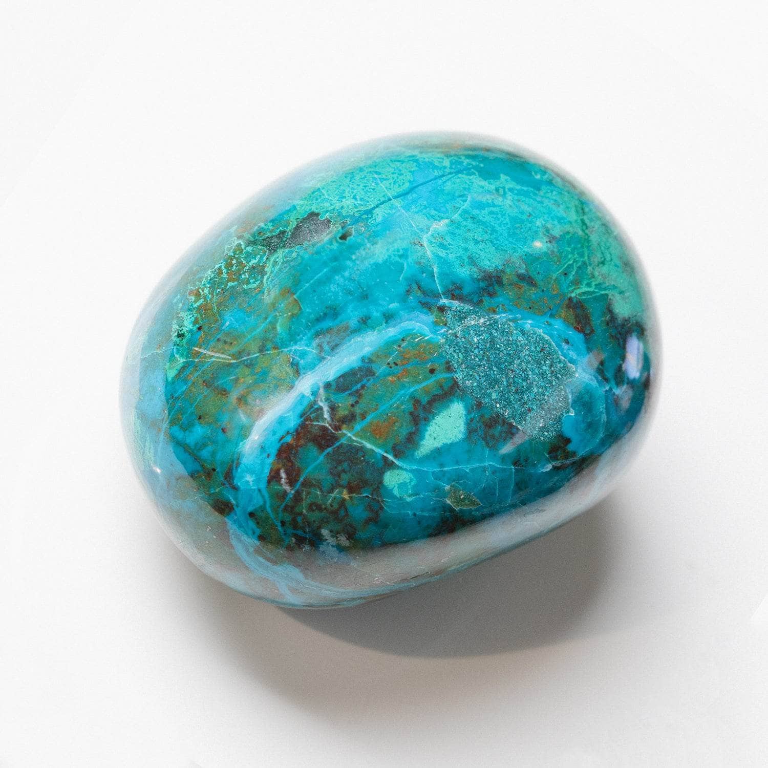Rare Peruvian Chrysocolla Palm Stone、mySite、hinf8tx79