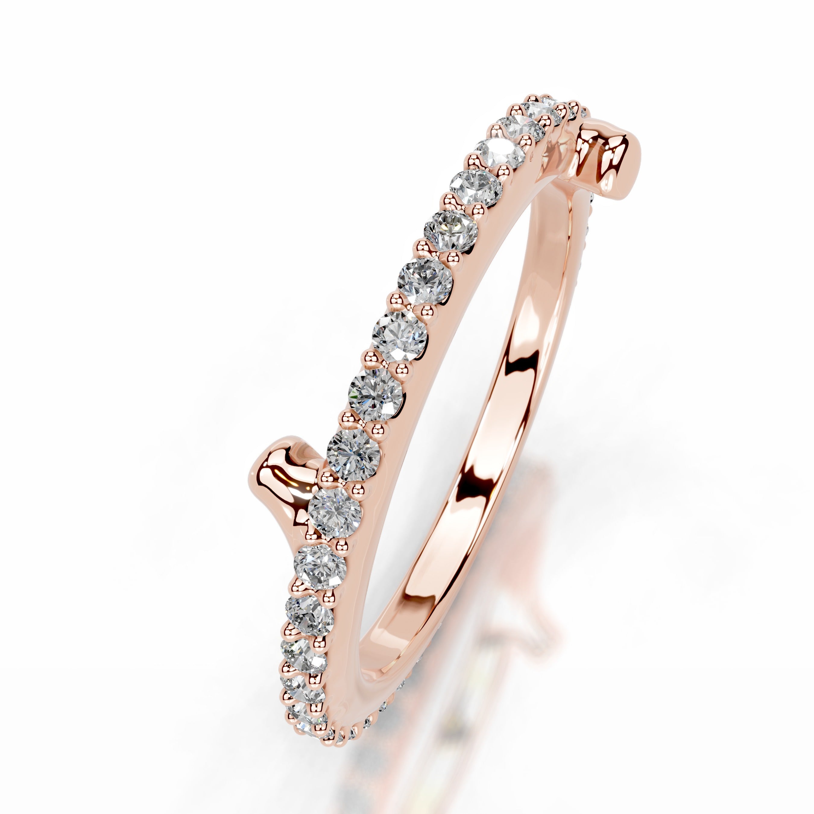 Eternal Love Lab Grown Diamond Wedding band - 14K Rose Gold、mySite、hinf8tx79