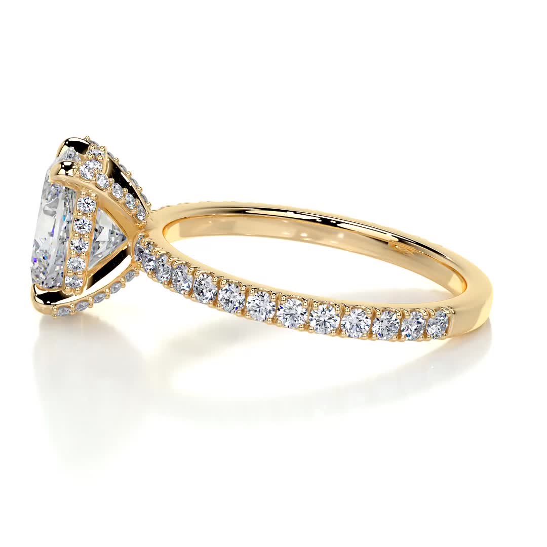Alicia Diamond Engagement Ring -18K Yellow Gold、mySite、hinf8tx79