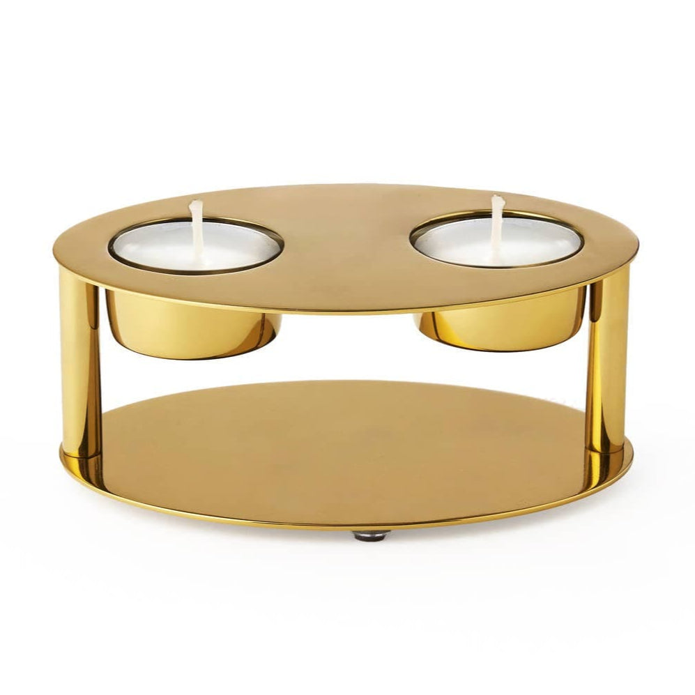 Guilded Tealight Shabbat Candle Holder - Gold、mySite、topwebapps