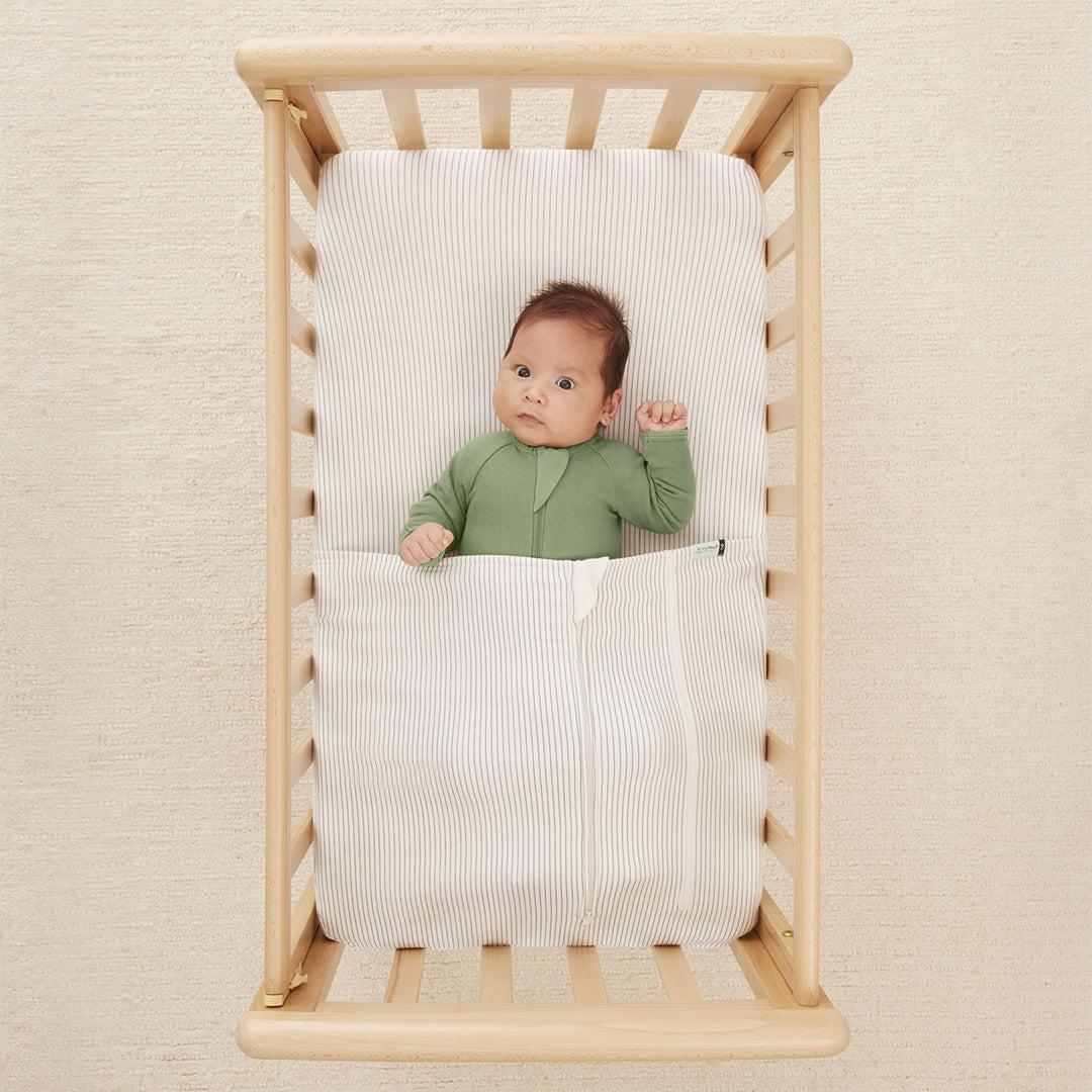  ergoPouch Organic Crib Mild / All Year 0.2 / 1.0 TOG HugMe Blanket - Midnight Stripe、mySite、merchandisen