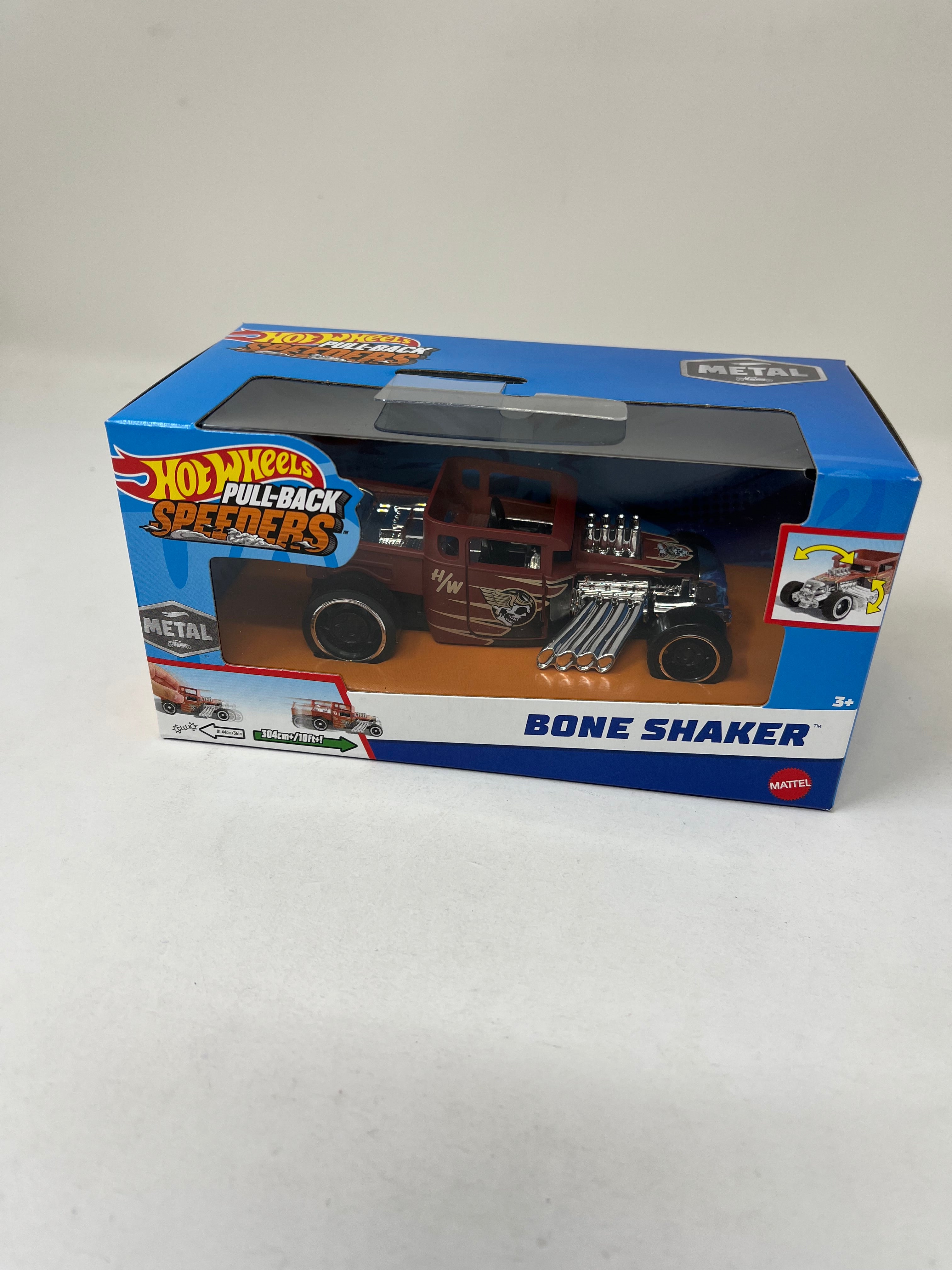 Bone Shaker * BROWN * 2024 Hot Wheels Pull-Back Speeders 1:43 scale、mySite、hgirdovlk