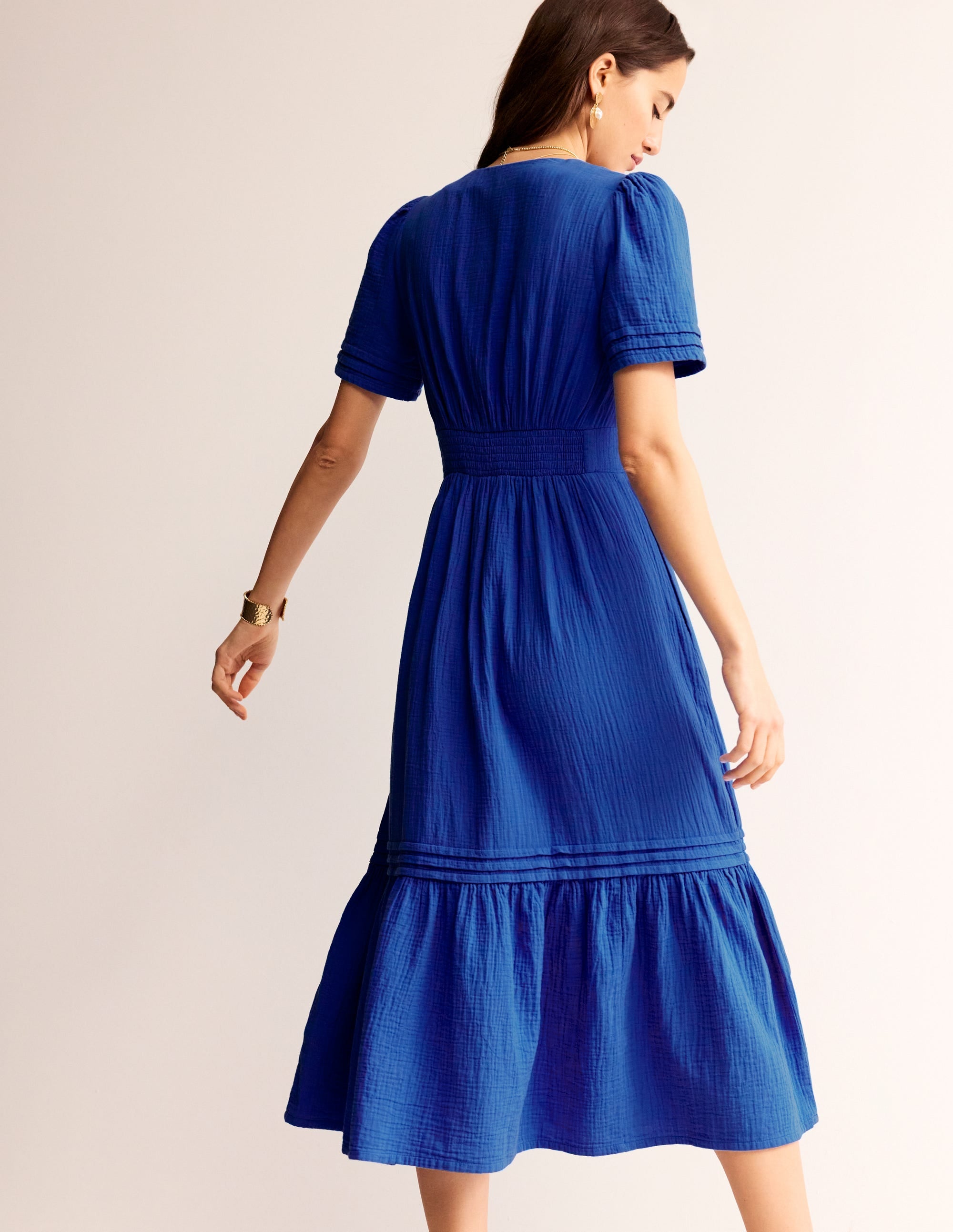  Eve Double Cloth Midi Dress-Indigo Bunting、mySite、ashleygrahame