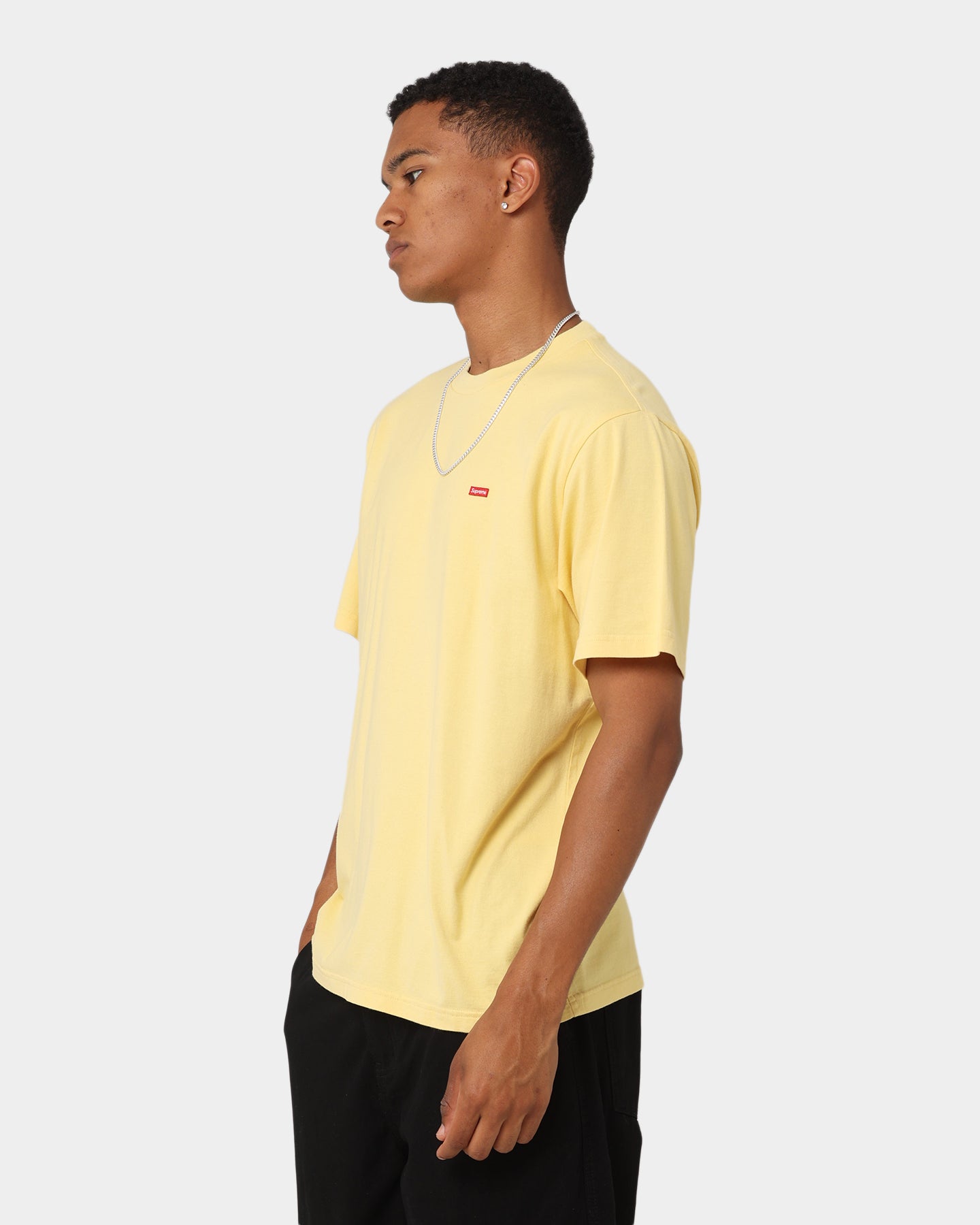 Supreme Small Box T-Shirt Pale Yellow、mySite、zt4zffjzw