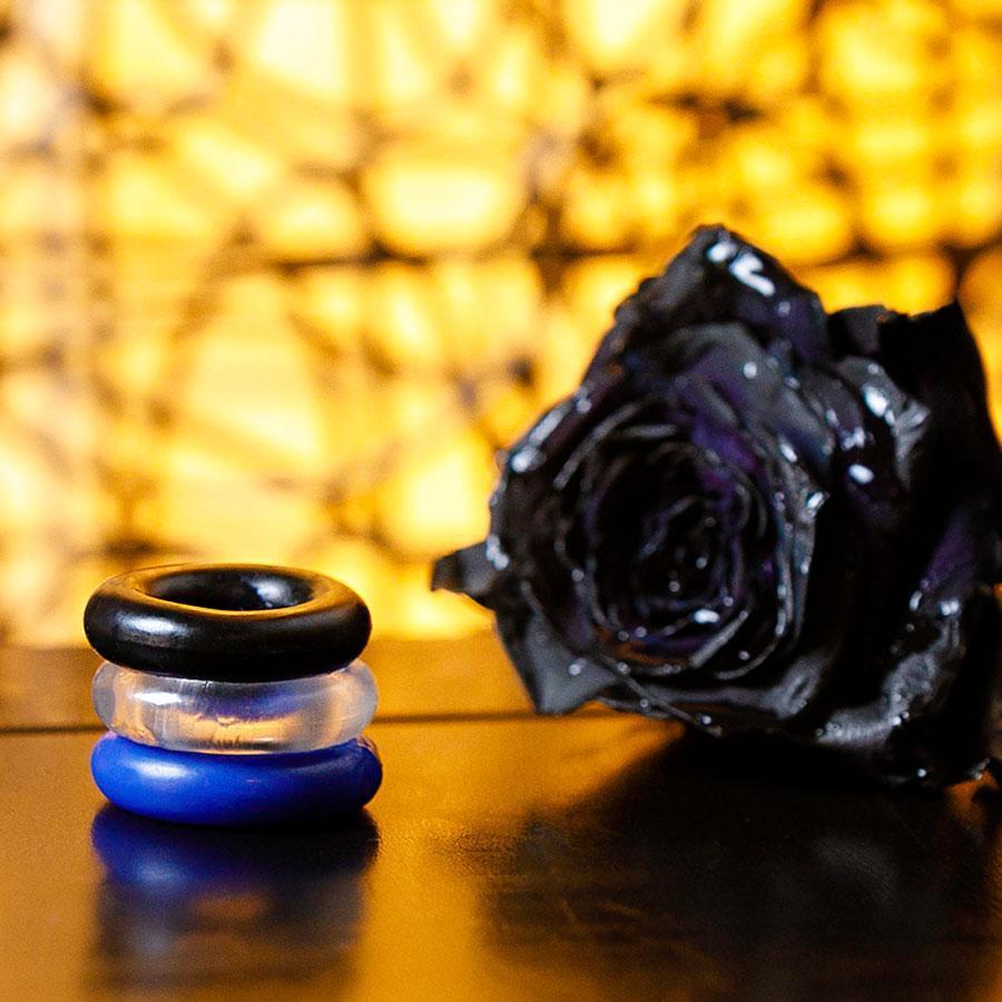 Multi Color Stretchy Stamina Boosting Cock Rings 3 Pack by Lynk Pleasure、mySite、bottomscart