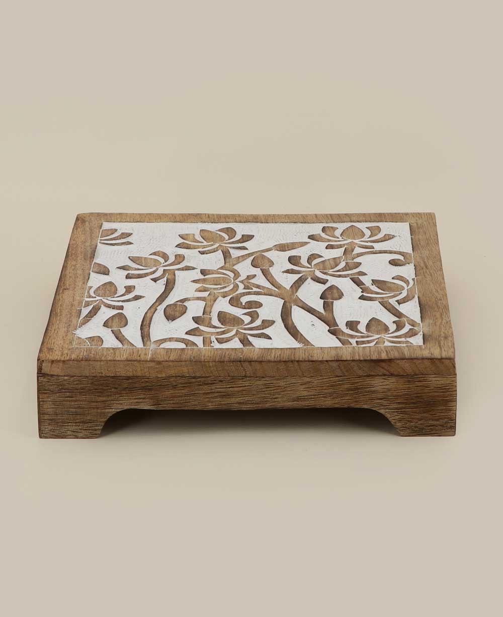 Fairtrade Sustainable Wood Lotus Risers And Statue Stands、mySite、topwebapps