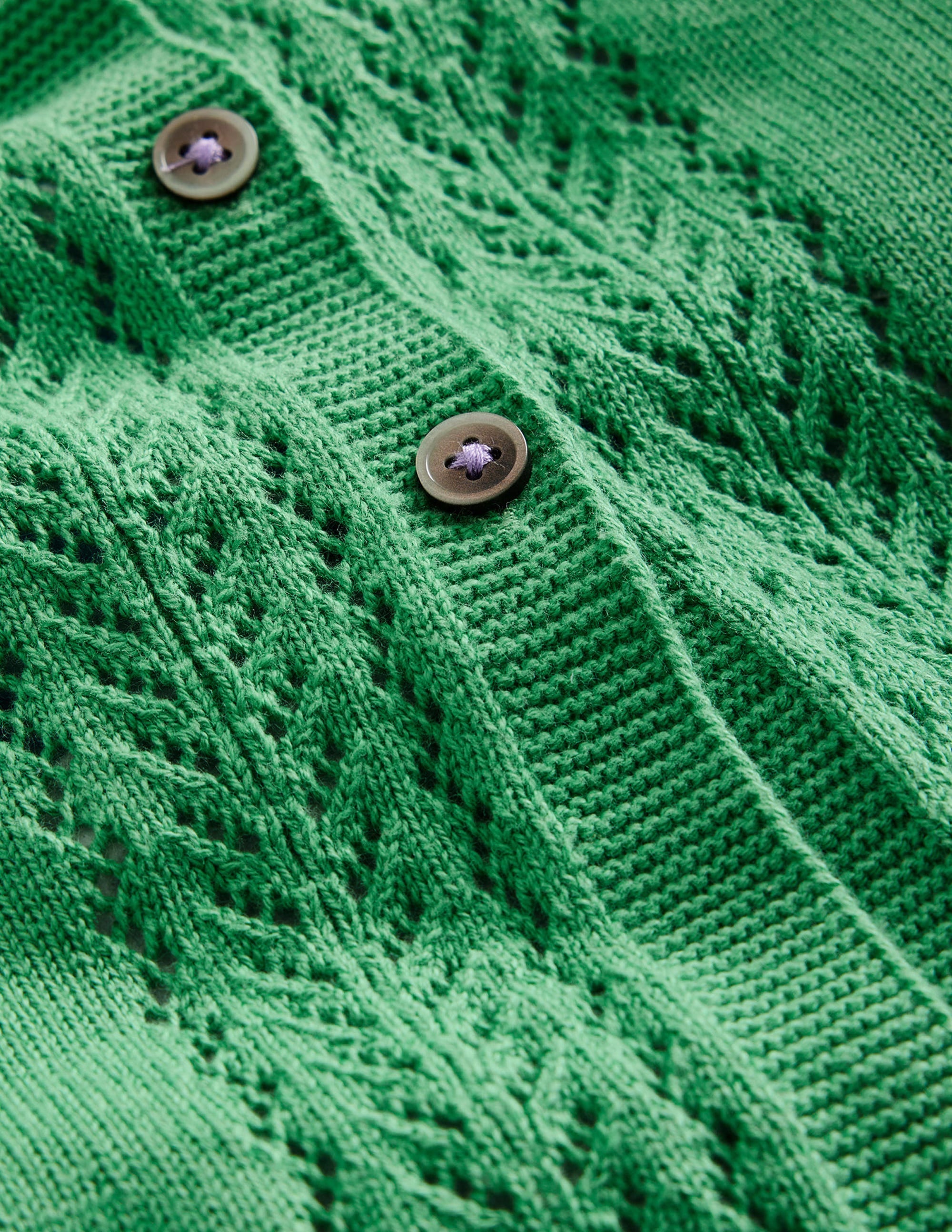  Pointelle Cotton Cardigan-Aloe Green、mySite、ashleygrahame