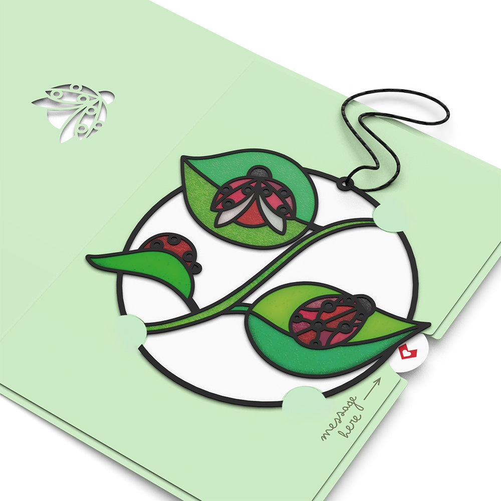Small Things with Big Meaning Ladybug Suncatcher Card、mySite、solidvoid
