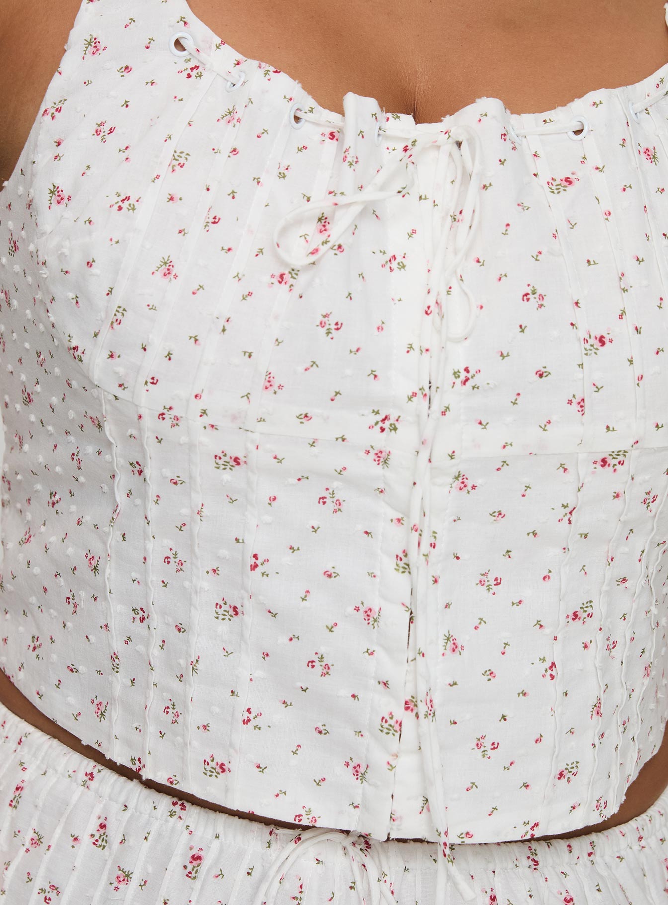 Traycie Corset Top White Curve、mySite、solidvoid