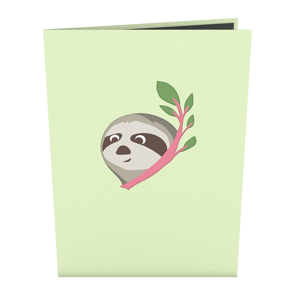 Friendship Sloth Pop-Up Card、mySite、solidvoid