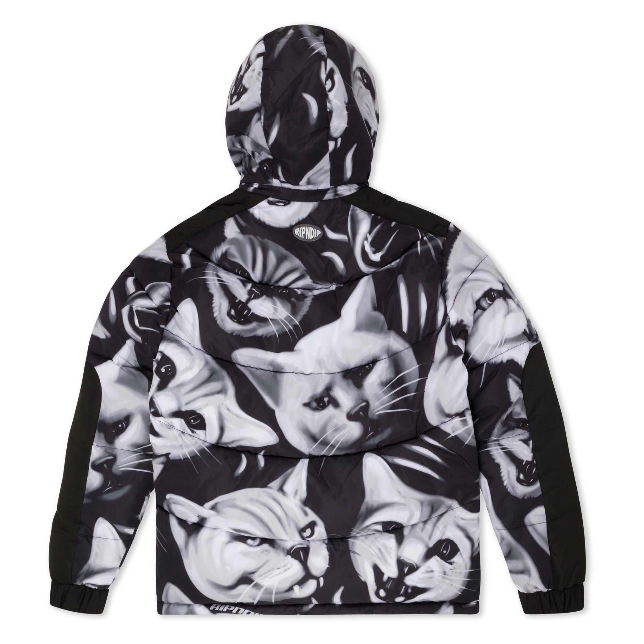  Neon Cat Puffer Jacket (Black)、mySite、merchandisen