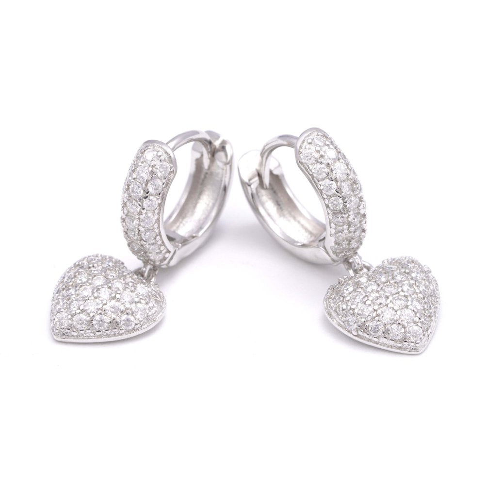 Heart Drop Moissanite Earrings 14K Gold、mySite、hinf8tx79