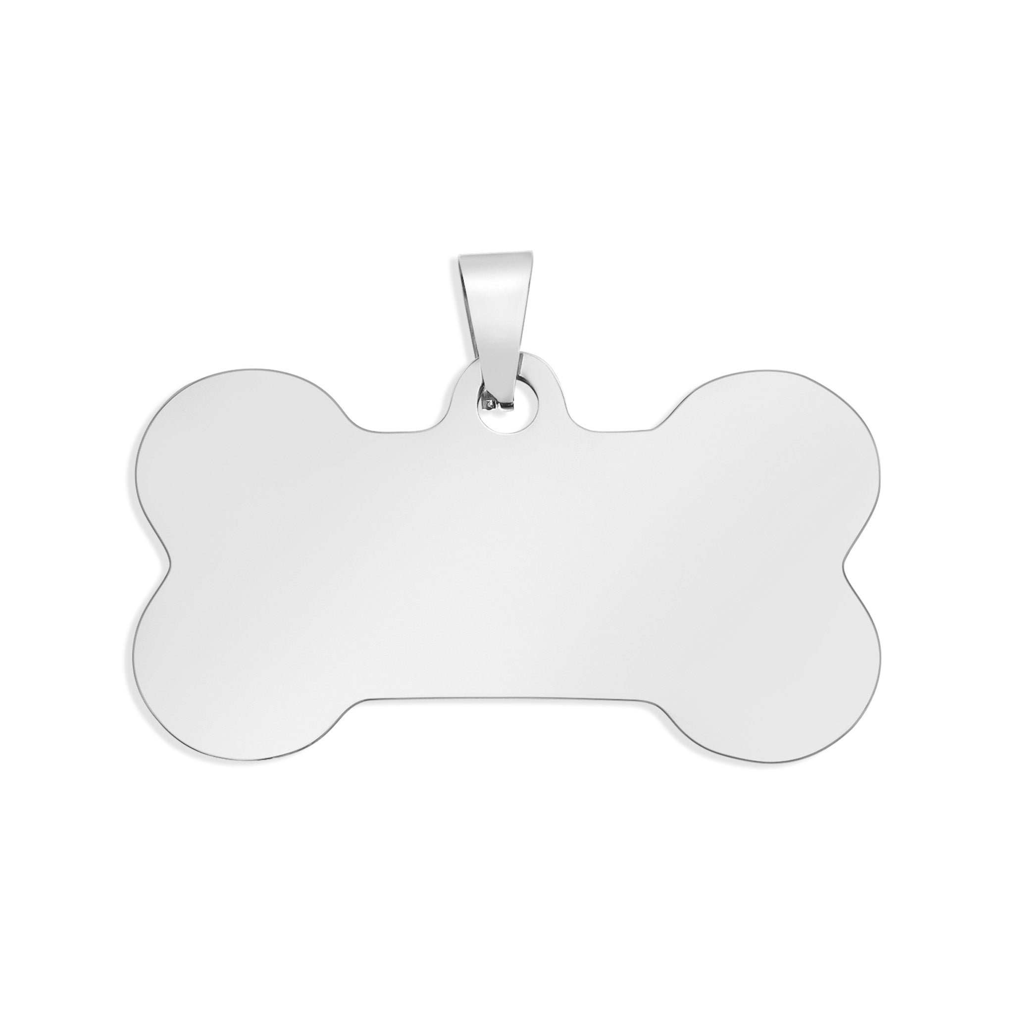 18K Gold PVD Stainless Steel Blank Dog Bone Pet Tag / PDL0134、mySite、dreamappss