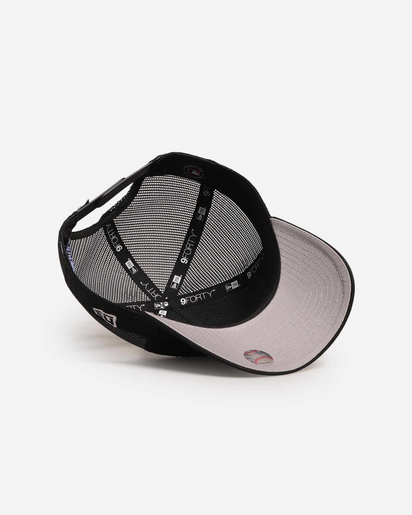 New Era Los Angeles Dodgers 'Distressed' 9FORTY A-Frame Trucker Snapback Black/White、mySite、zt4zffjzw