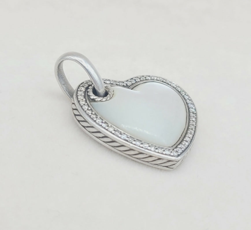 David Yurman Heart Pendant 鈥?Mother of Pearl & Diamonds、mySite、hinf8tx79