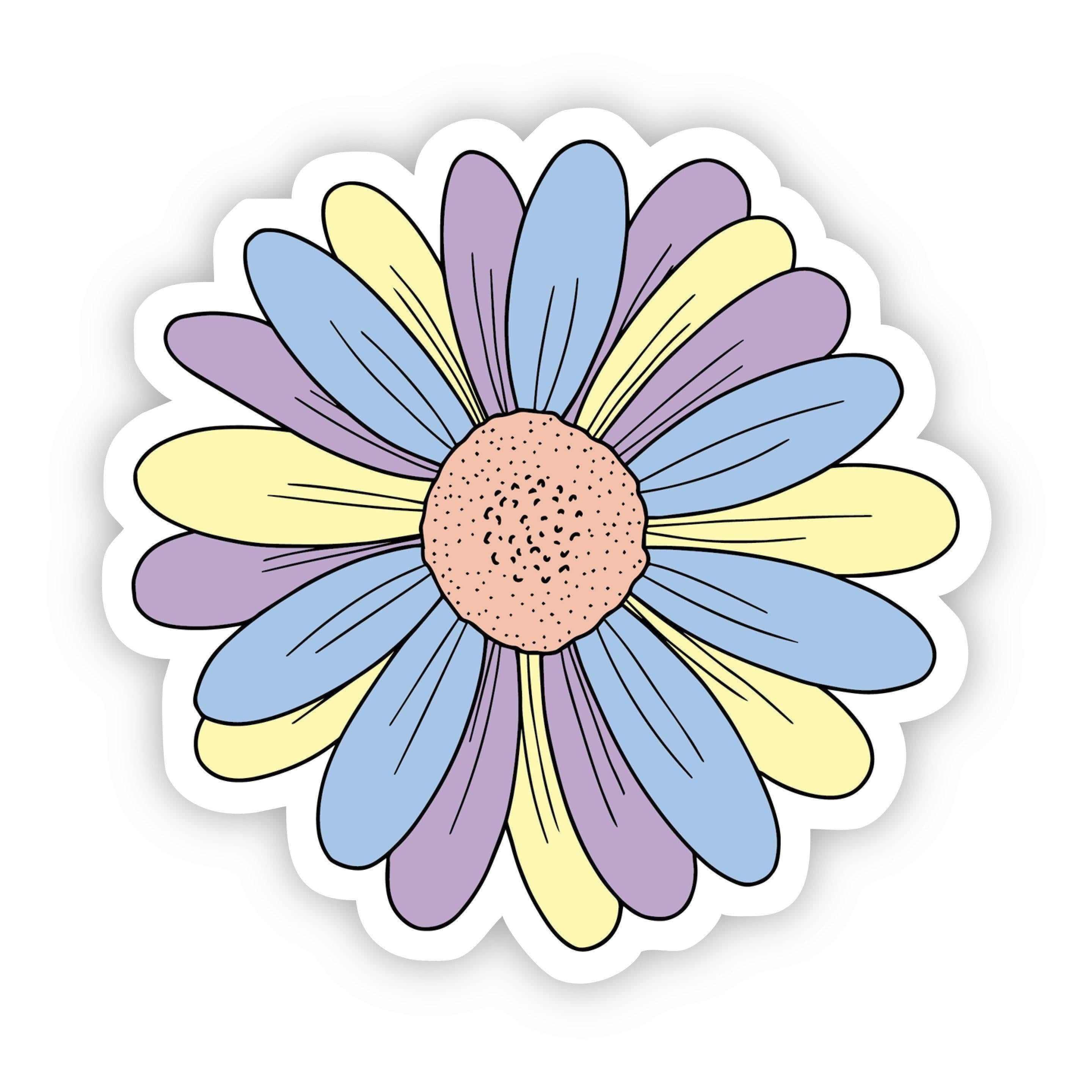  Multicolor Daisy Aesthetic Sticker、mySite、elrpsem3k