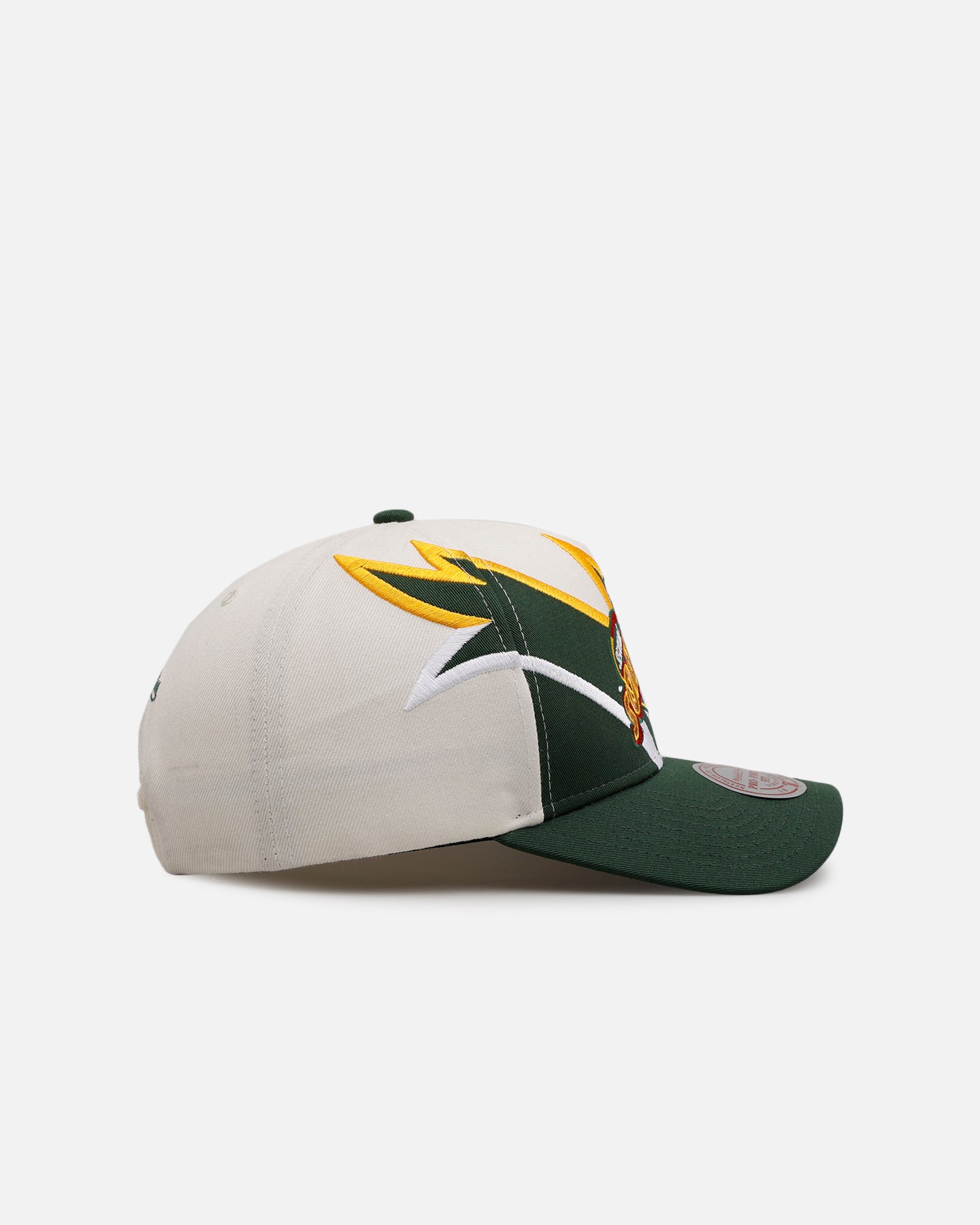 Mitchell & Ness Seattle SuperSonics 'Shark Tooth' Pro Pinch Snapback Cream/Green、mySite、zt4zffjzw