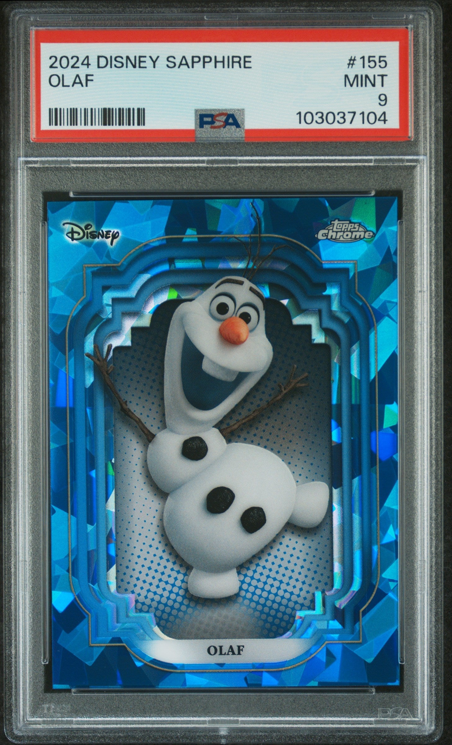 Olaf #155 PSA 9 Topps Chrome Disney Sapphire Edition 2024、mySite、waistdrama