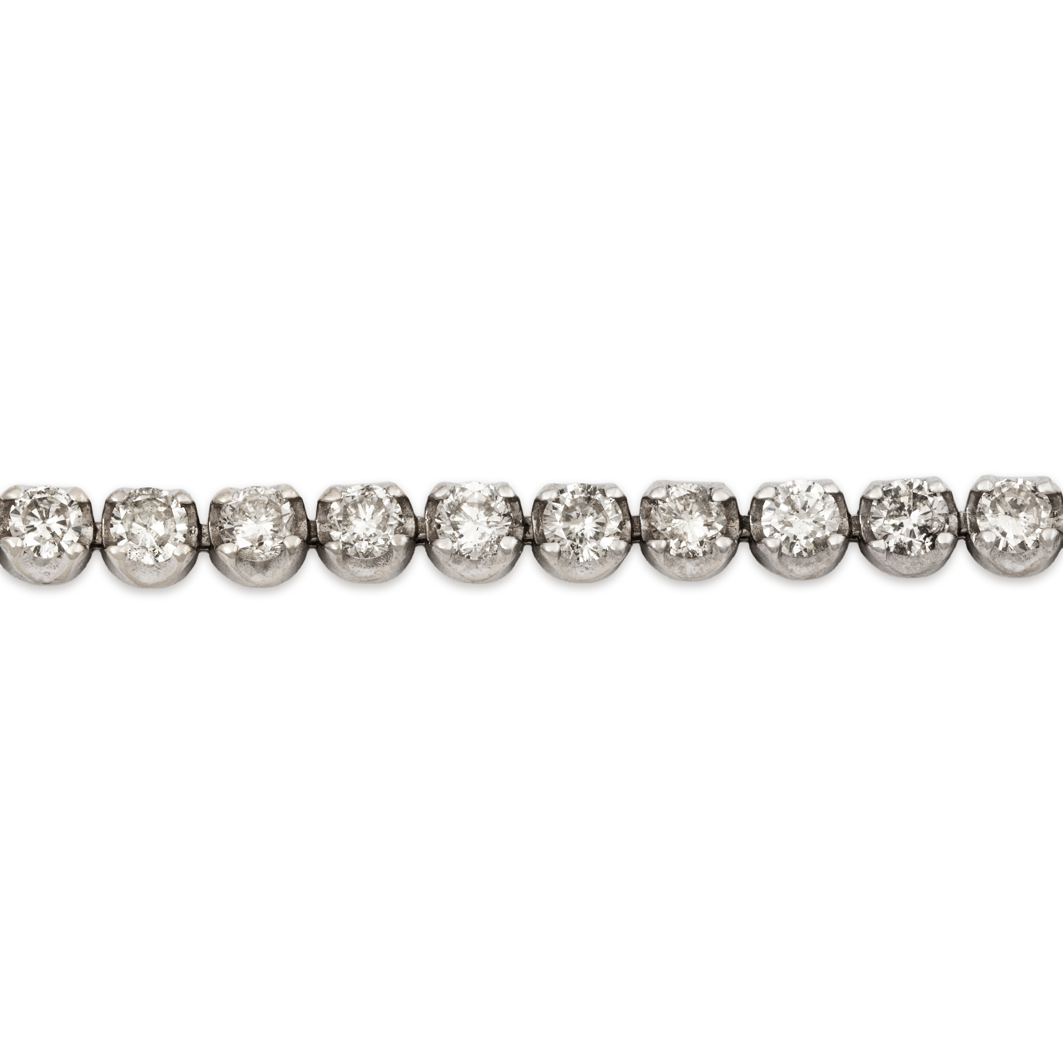 Vintage 14k White Gold 4.29cttw Diamond Brilliant Tennis Bracelet 6.75、mySite、hinf8tx79