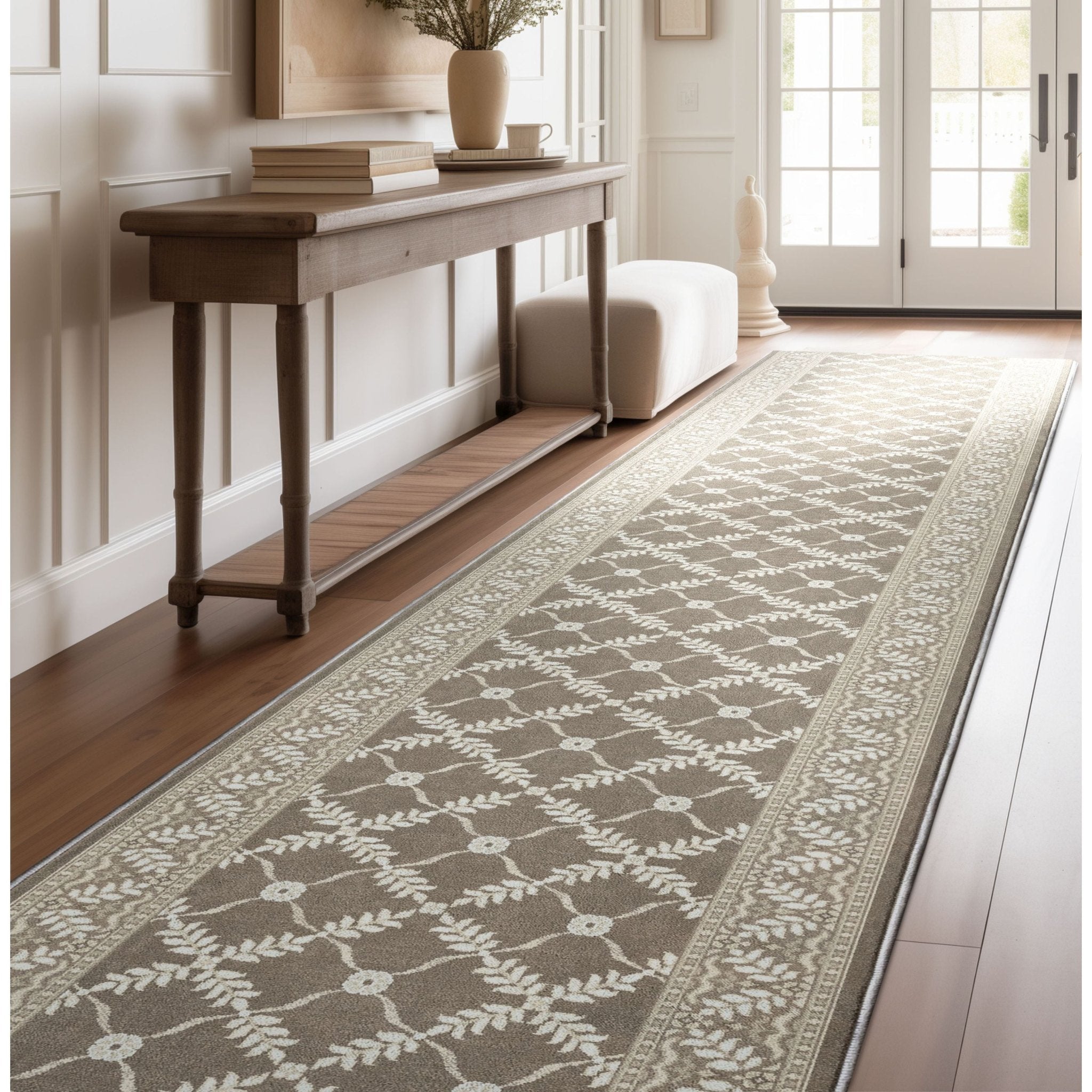 Custom Size Runner Regency Lattice Desert Drift Choose Your Width x Choose Your Length Hallway Runner Rug、mySite、gigharbornorthrealestate