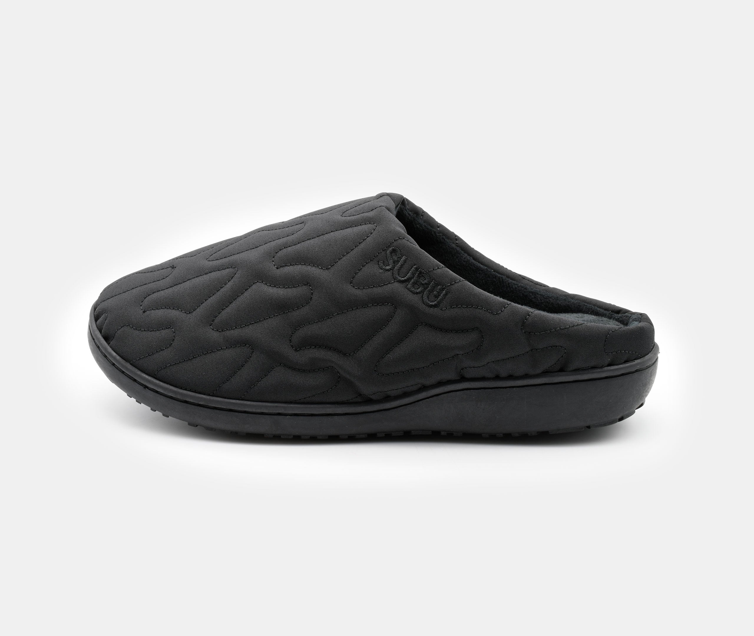 SUBU Nannen Outline Slippers - Black、mySite、topwebapps