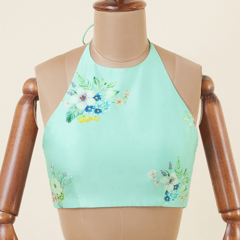 Cotton Printed Blouse | Sleeveless | Green、mySite、camillekostekn