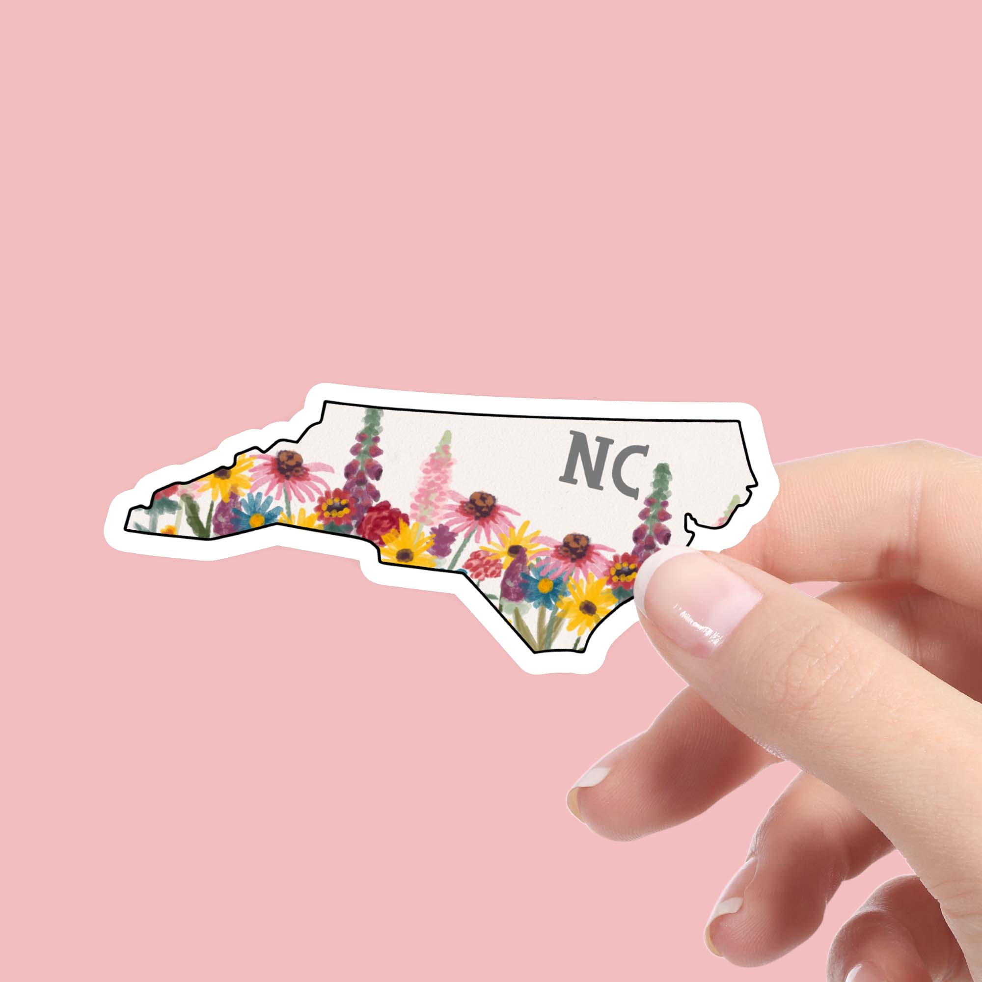  North Carolina Painterly Pattern Sticker、mySite、elrpsem3k