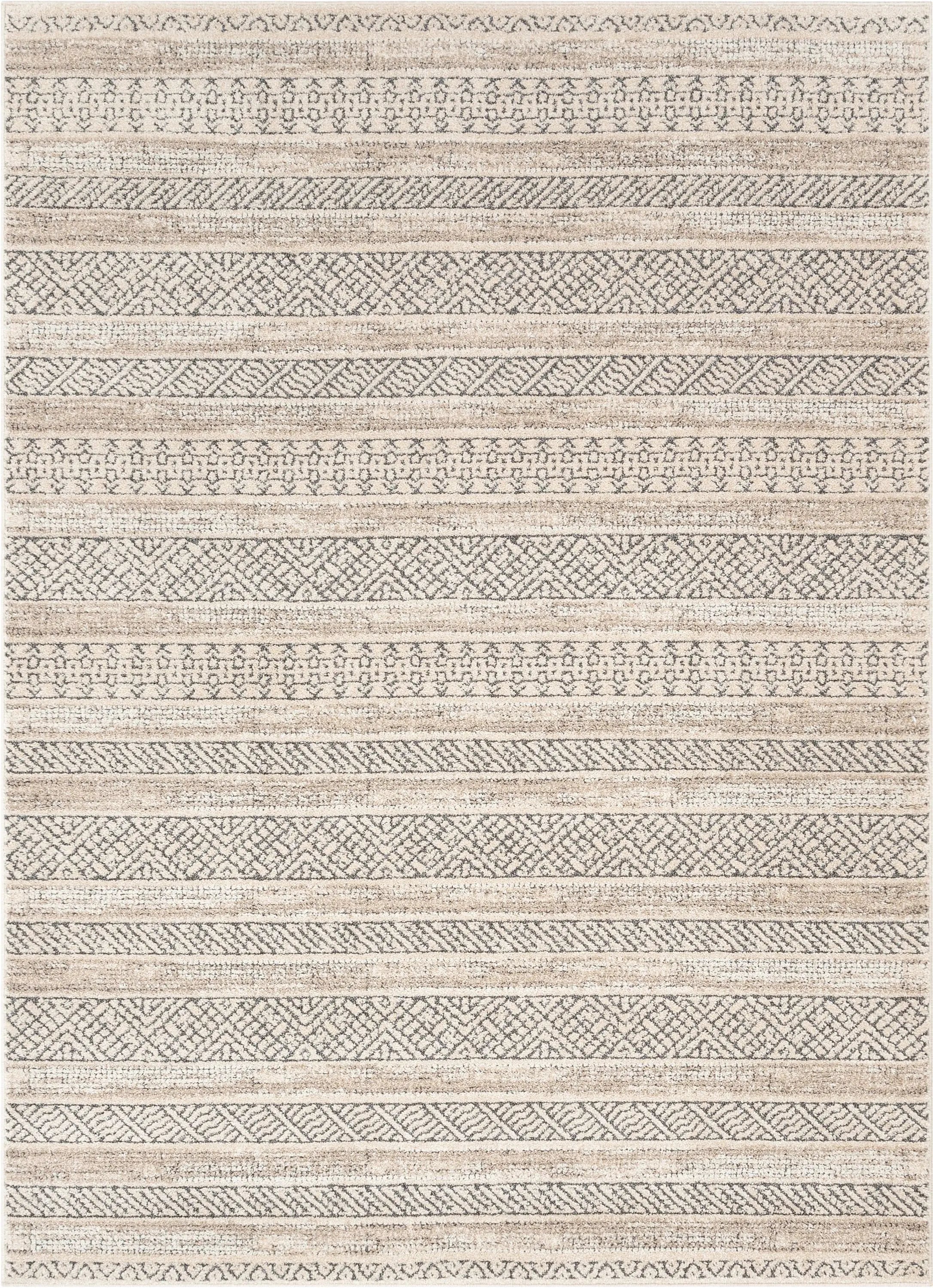 Fresco Tribal Geometric Beige Distressed High-Low Rug、mySite、gigharbornorthrealestate