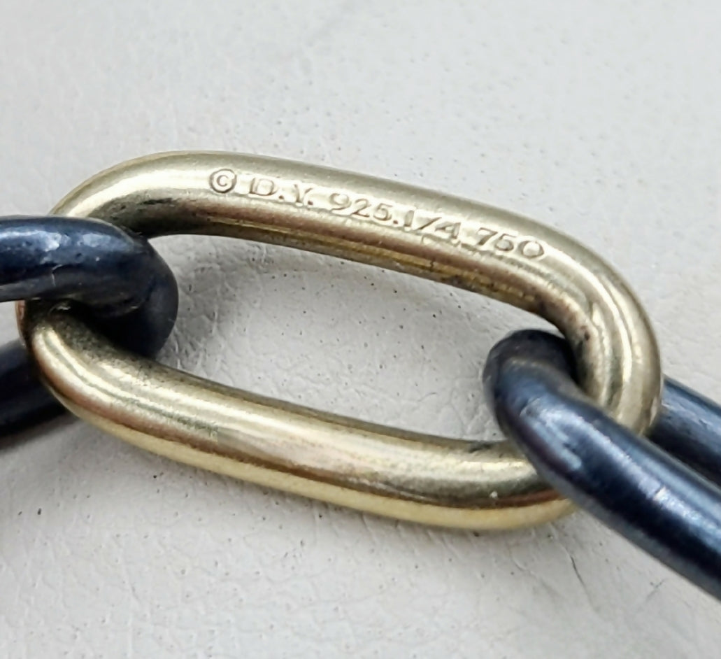 David Yurman Black And Gold Link Chain Necklace、mySite、hinf8tx79