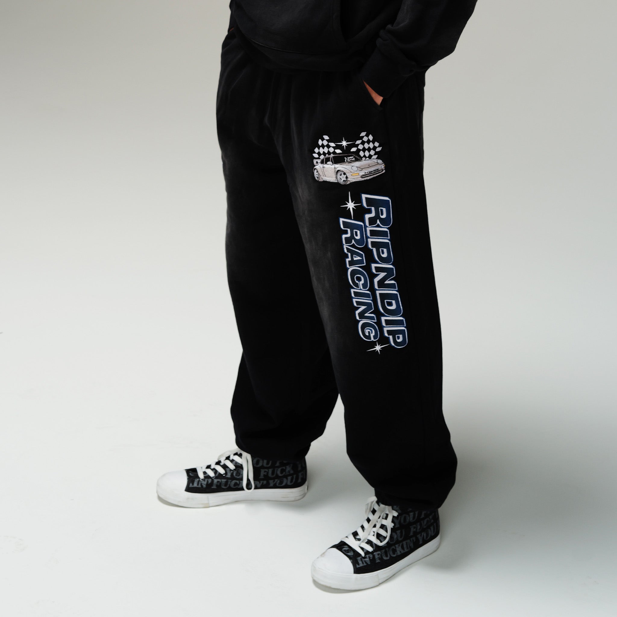  Ripnrace Sweatpants (Black Fade Wash)、mySite、merchandisen