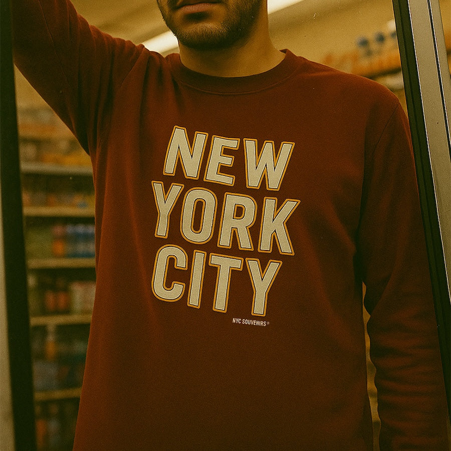 Souvenir Edit: NEW YORK CITY Cream Block Long Sleeve、mySite、vikingsvslions