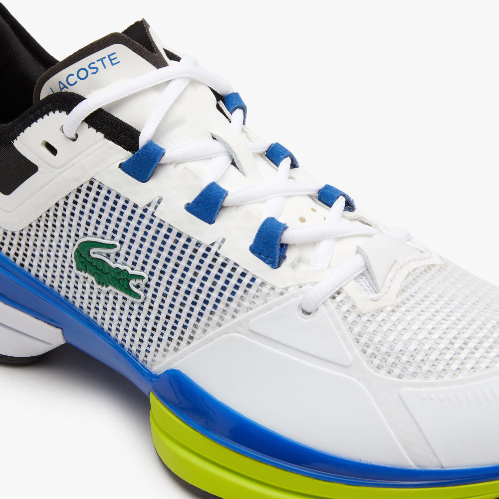 Lacoste AG-LT21 Ultra Textile Men's Tennis Shoes (White/Blue)、mySite、neckold