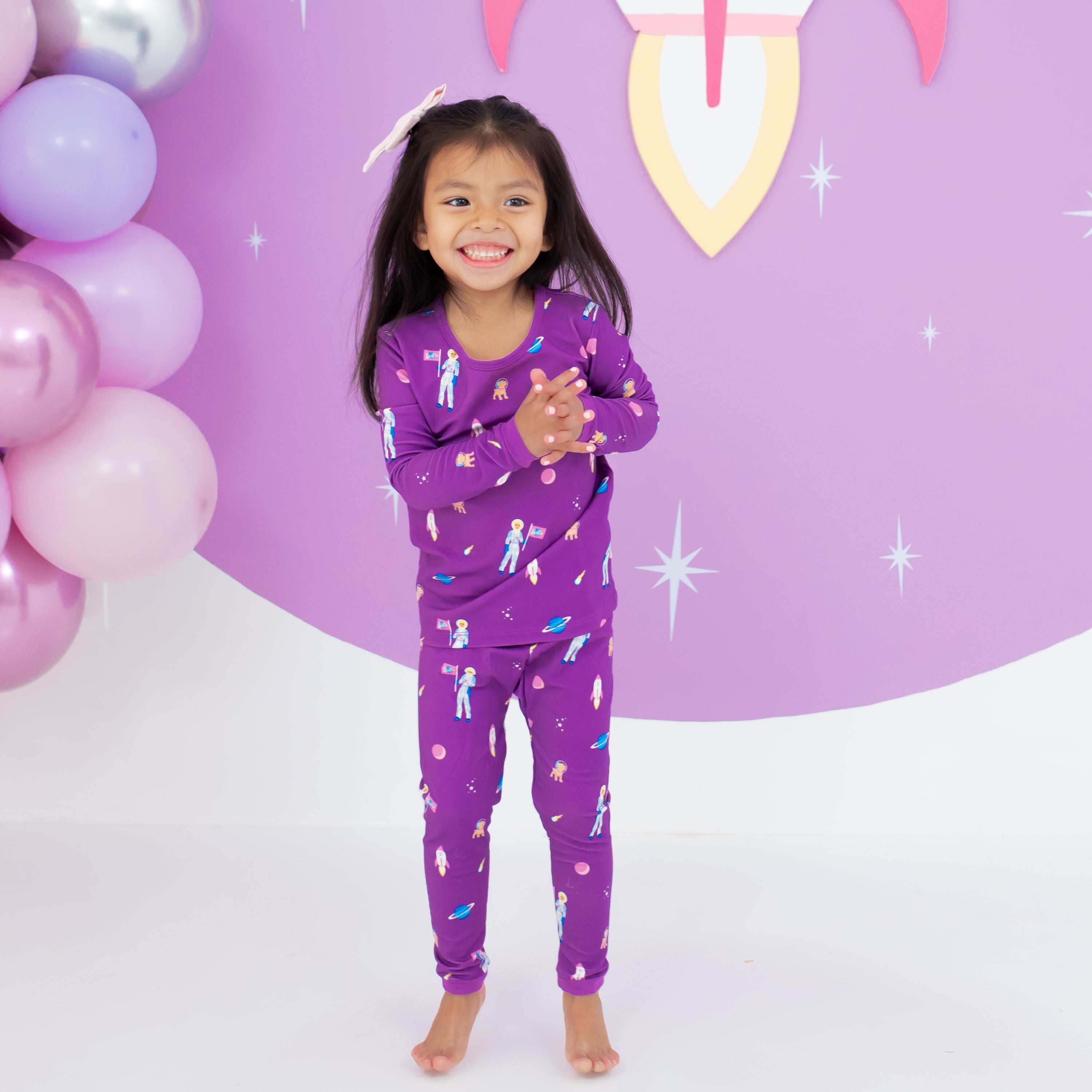 Long Sleeve Pajamas in Barbie™ Astronaut、mySite、layawaytickets