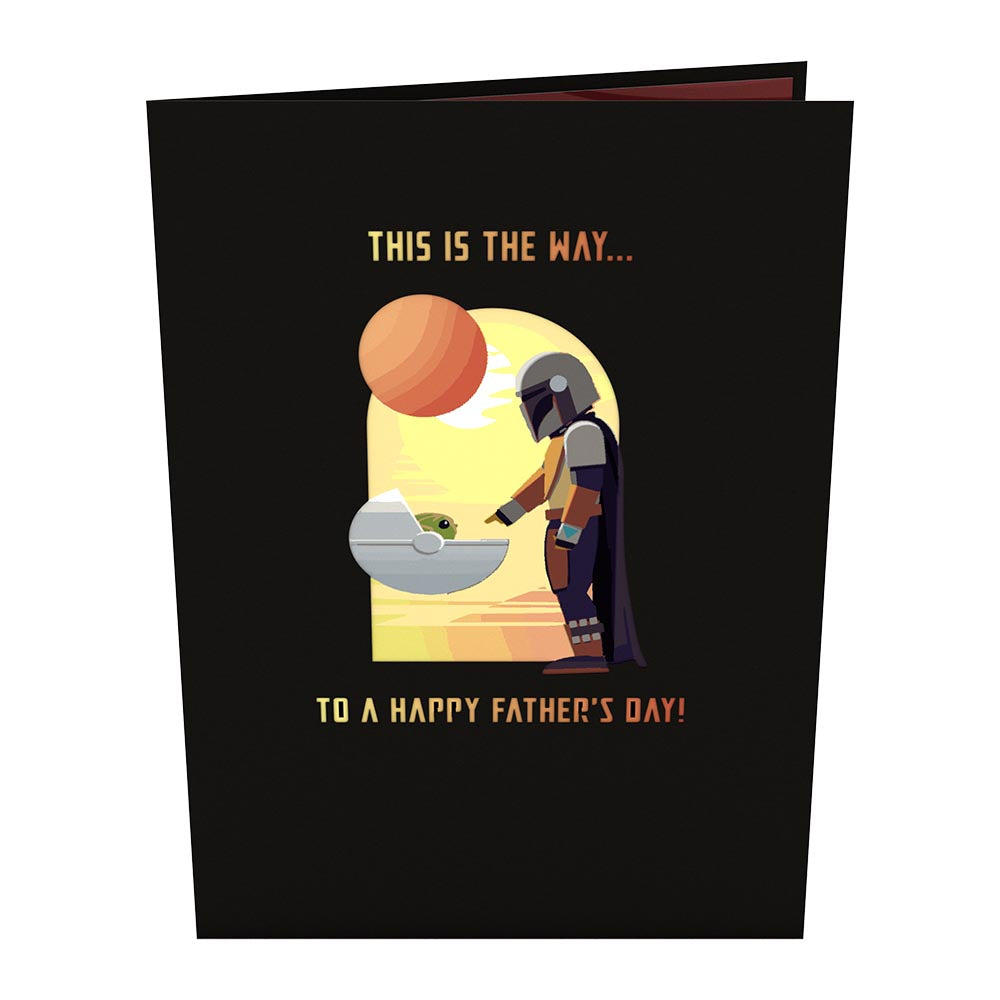 Star Wars™ The Mandalorian™ A Mandalorian Father's Day Pop-Up Card、mySite、solidvoid