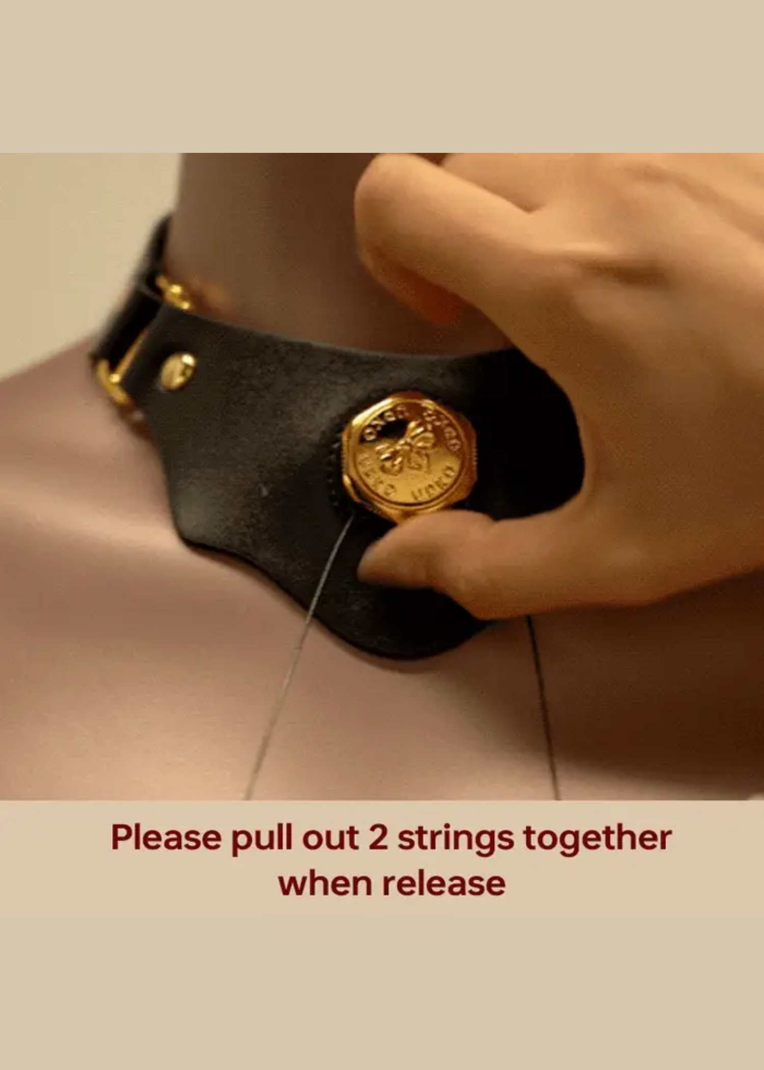  Mystic Bond Leather Collar with Nipple Clamps、mySite、justintrudeaud