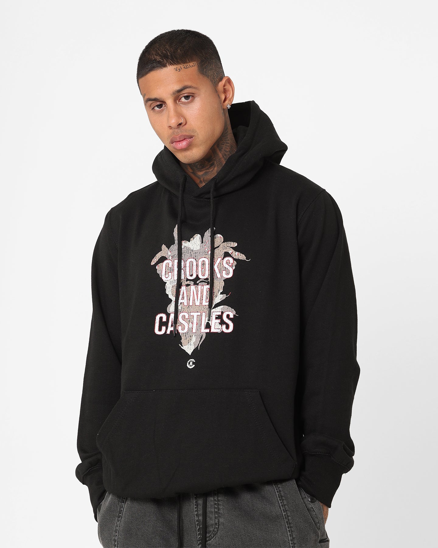 Crooks & Castles Camo Medusa Hoodie Black、mySite、zt4zffjzw
