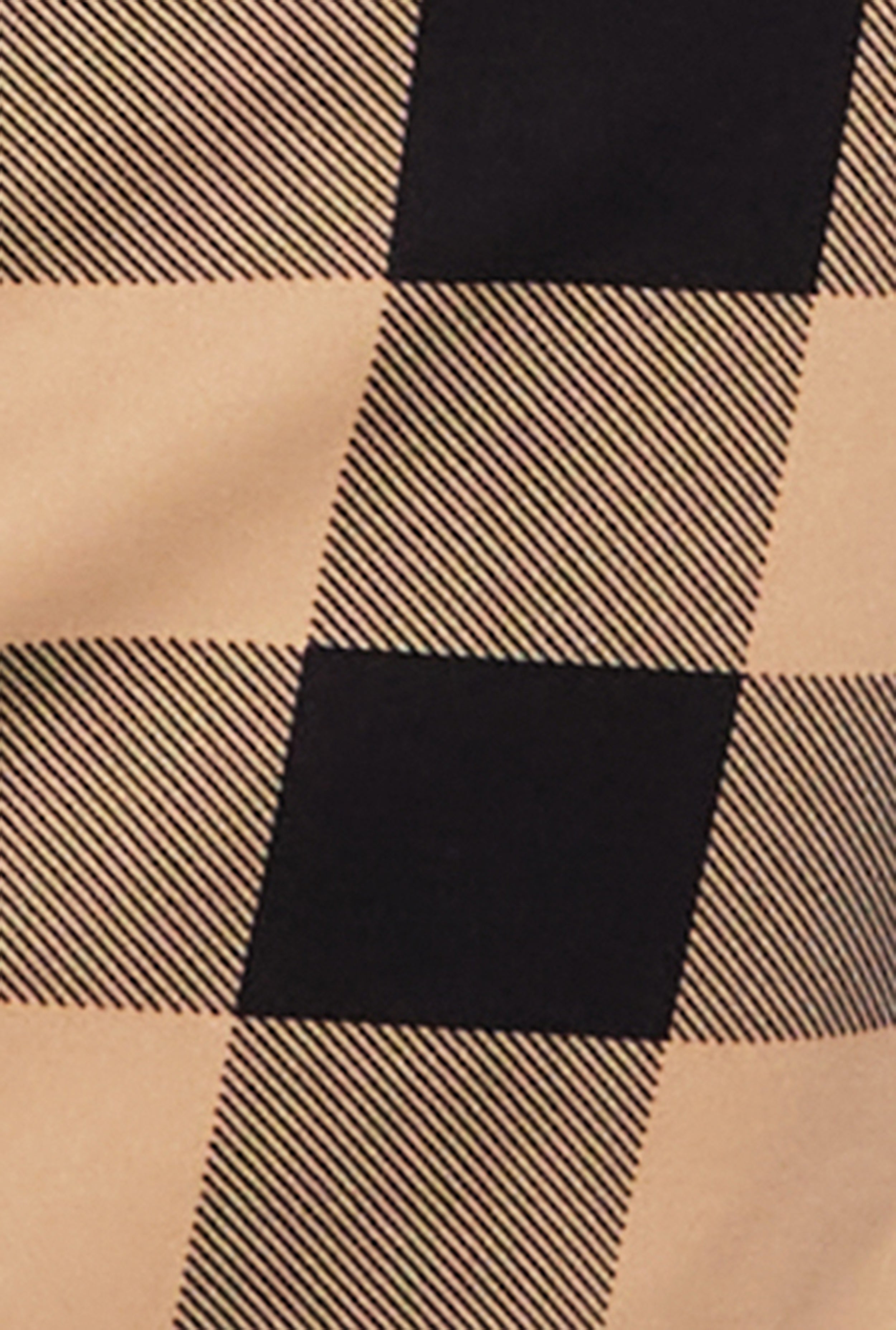 Plus Size Plaid Half Zip Belted Midi Dress、mySite、camillekostekn