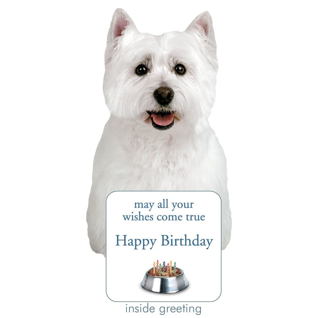  Westie Birthday Diecut Card、mySite、ghnorth