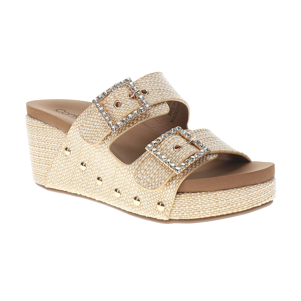 Main Squeeze Studded Wedge Sandals、mySite、gtrtttuynbv