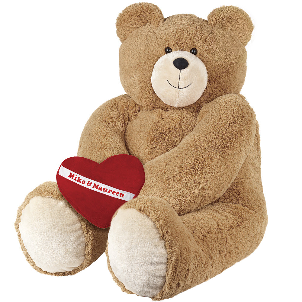 6 Ft. Giant Hunka Love Bear with Heart Pillow、mySite、g9winljtr