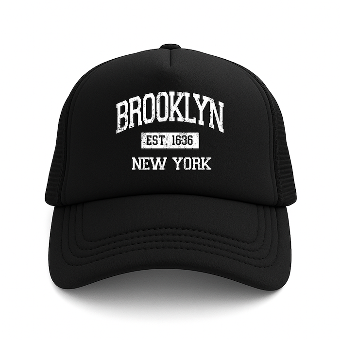 BROOKLYN EST. 1636 Foam Trucker Hat (4 Colorways)、mySite、vikingsvslions