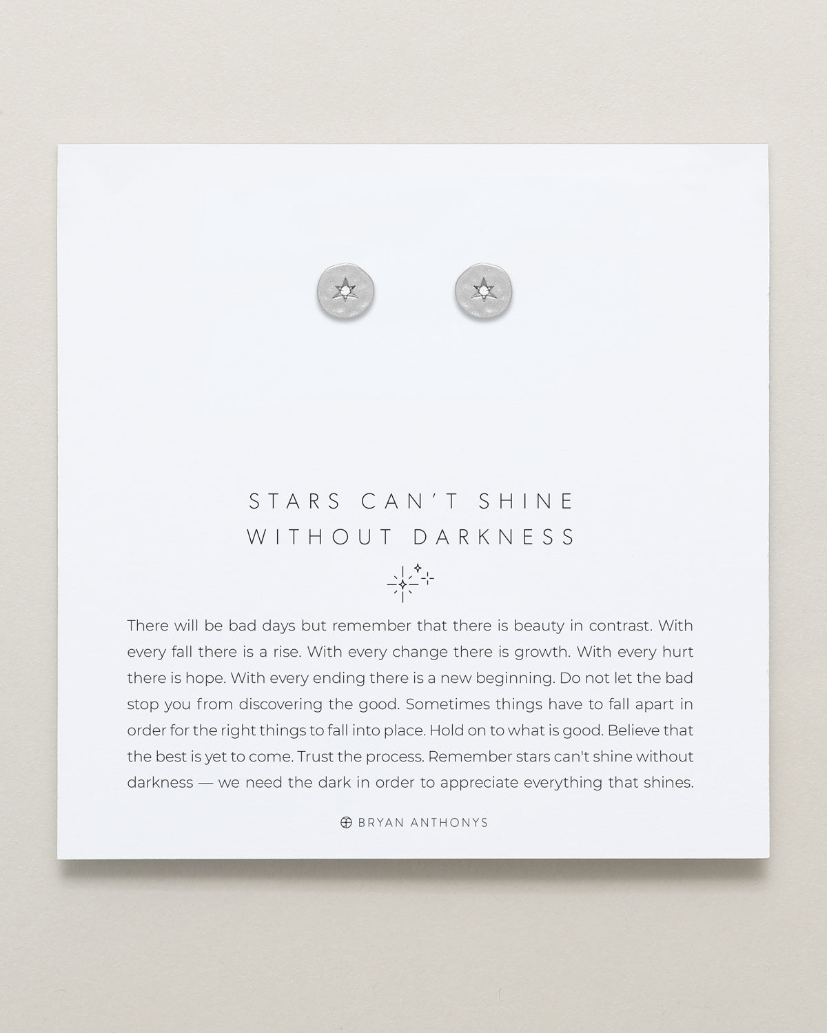 Stars Can't Shine Without Darkness Earrings、mySite、hinf8tx79
