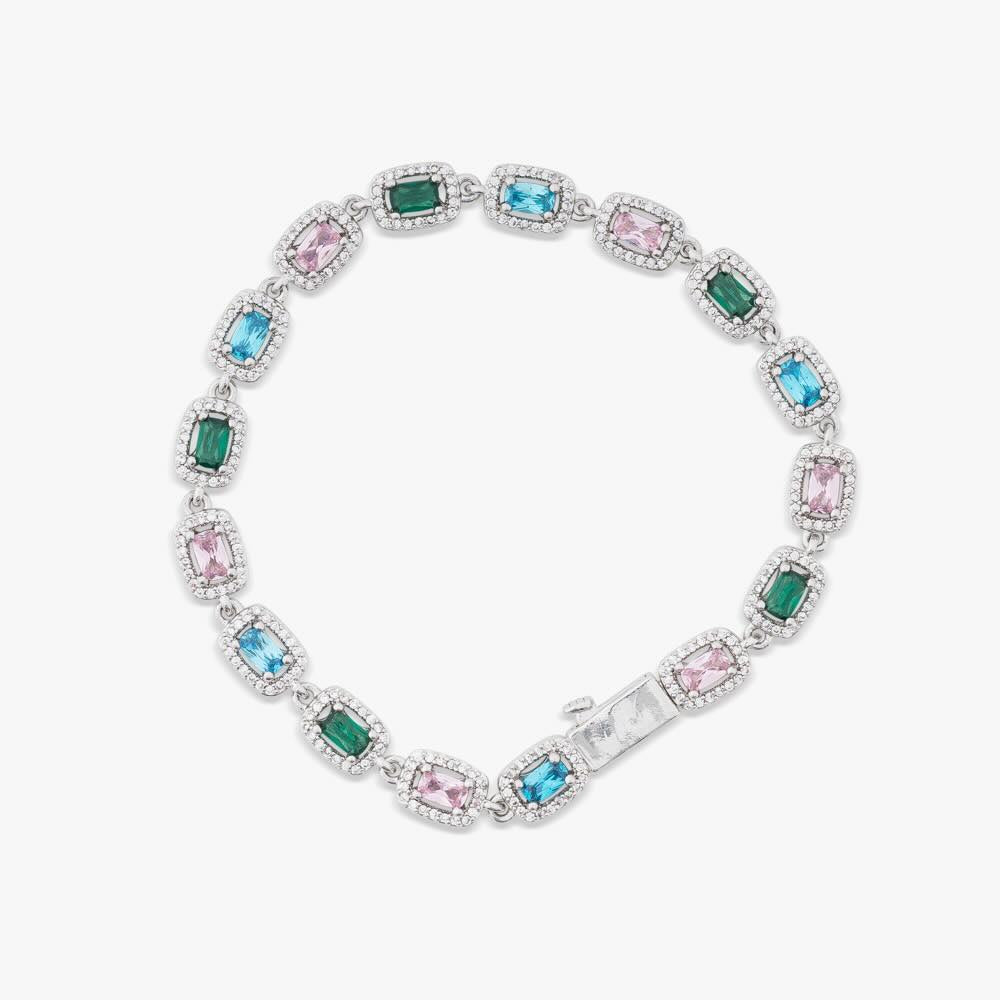 Three Color Moissanite Gemstone Bracelet、mySite、hinf8tx79