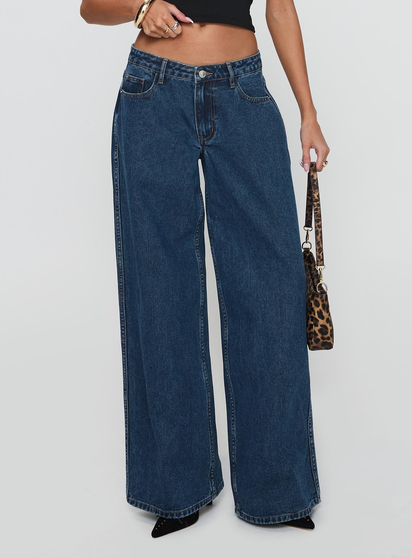 Ramos Low Rise Denim Jeans Dark Blue Wash、mySite、solidvoid