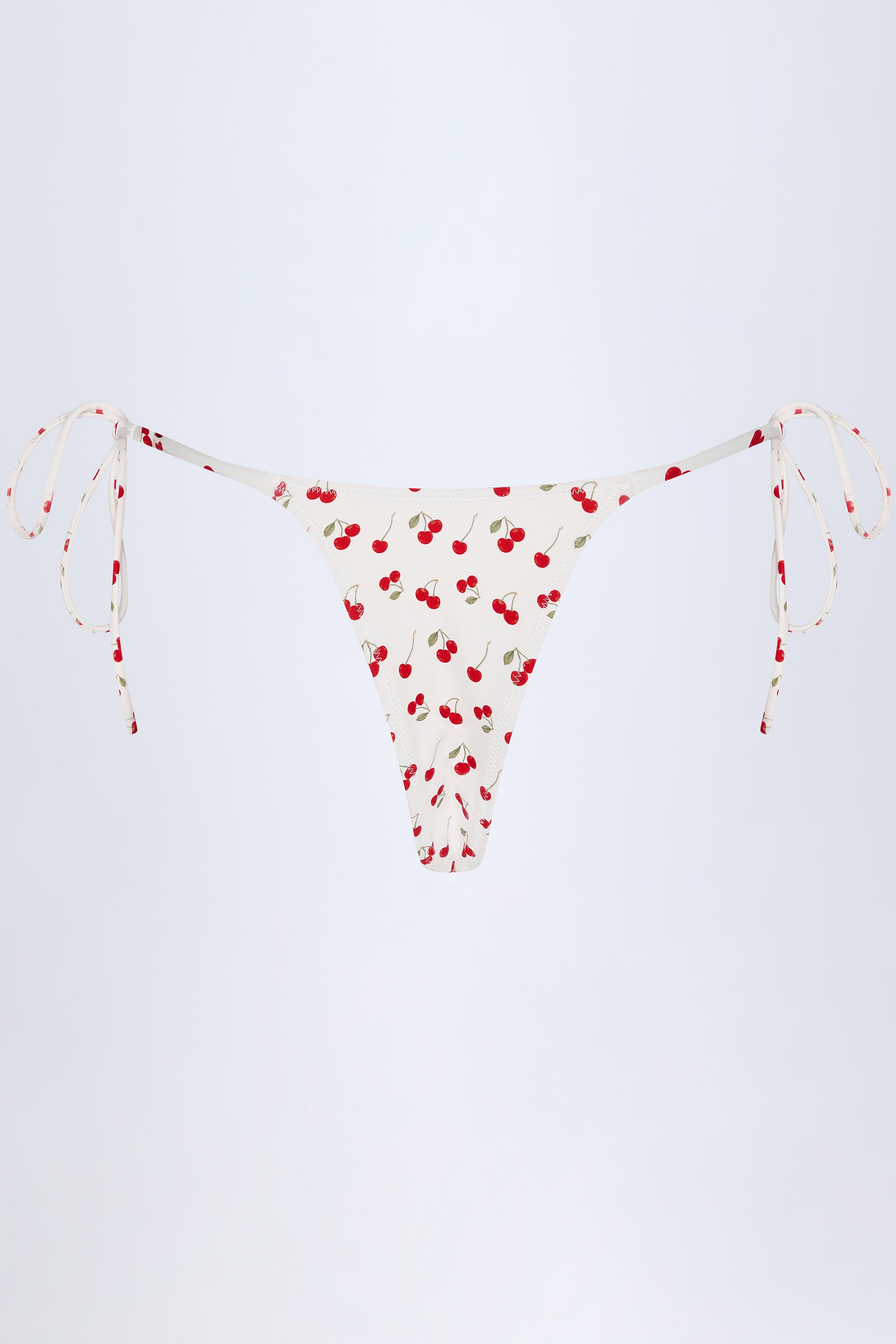  Side-Tie Cheeky Bikini Bottoms in Cherry Print、mySite、sugarbowlscore