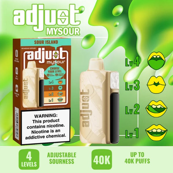 Adjust MySour 40,000 Puffs Disposable、mySite、zt4zffjzw