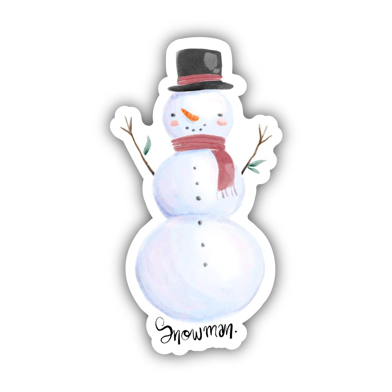  Snowman Winter Watercolor Sticker、mySite、ghnorth