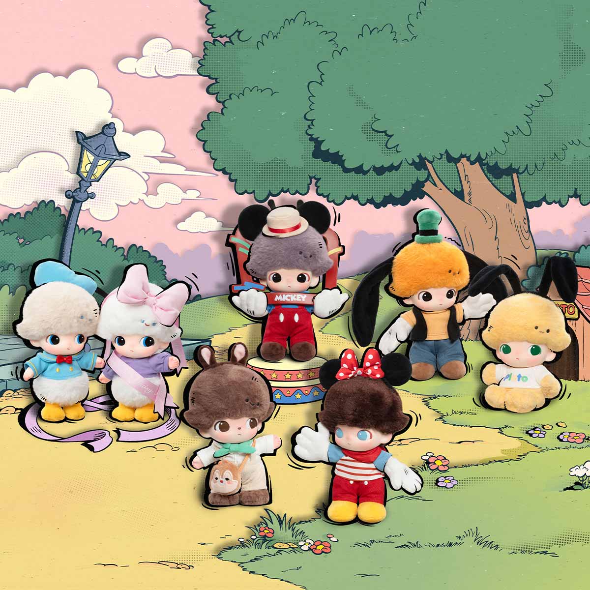  POP MART DIMOO WORLD × DISNEY Series-Vinyl Plush Keychain Blind Box、mySite、greenlandpopulation